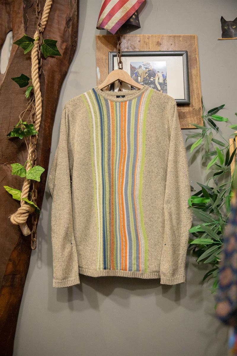 Stripe Knit Çizgi Kazak