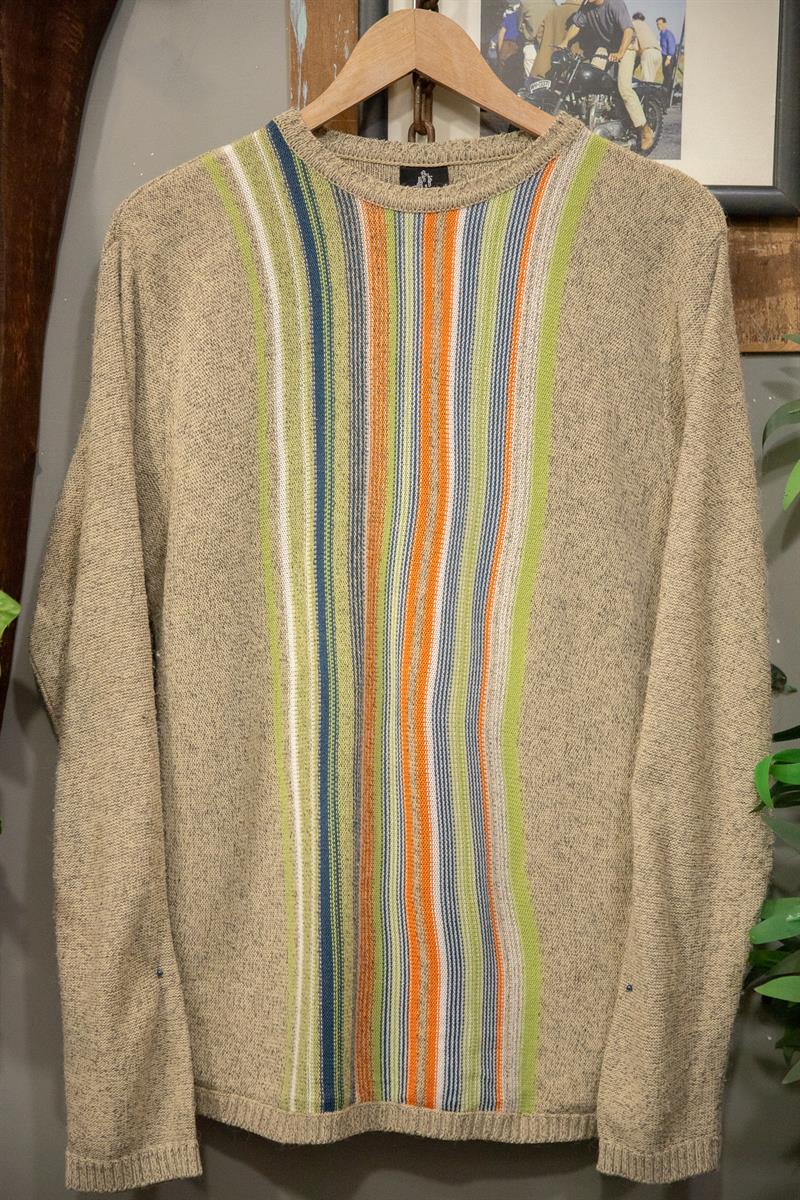 Stripe Knit Çizgi Kazak