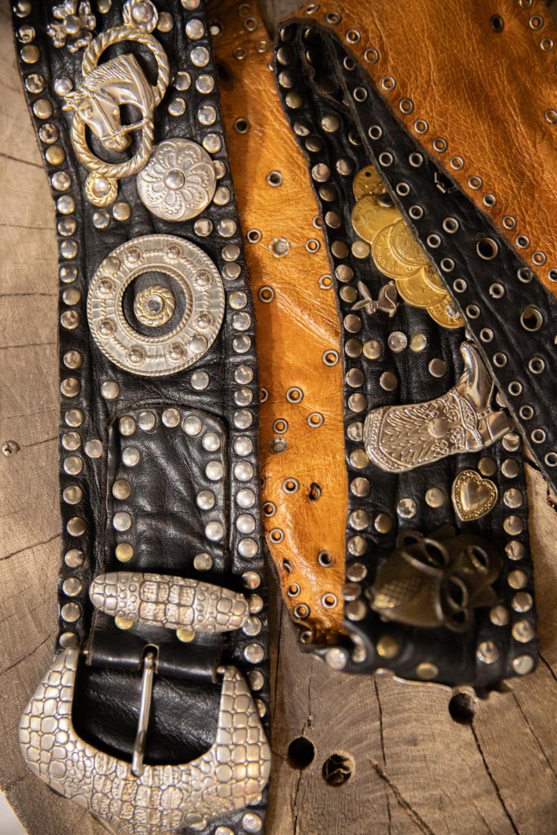 Metallic Studded Leather Kemer