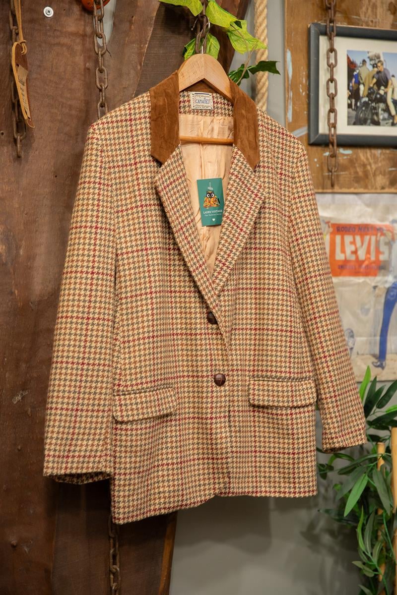 Süet Yaka Camel Blazer Ceket