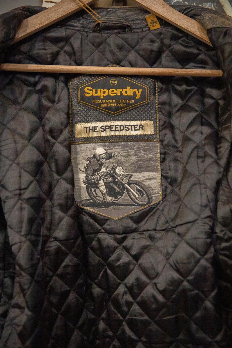 Superdry American Biker Deri Ceket