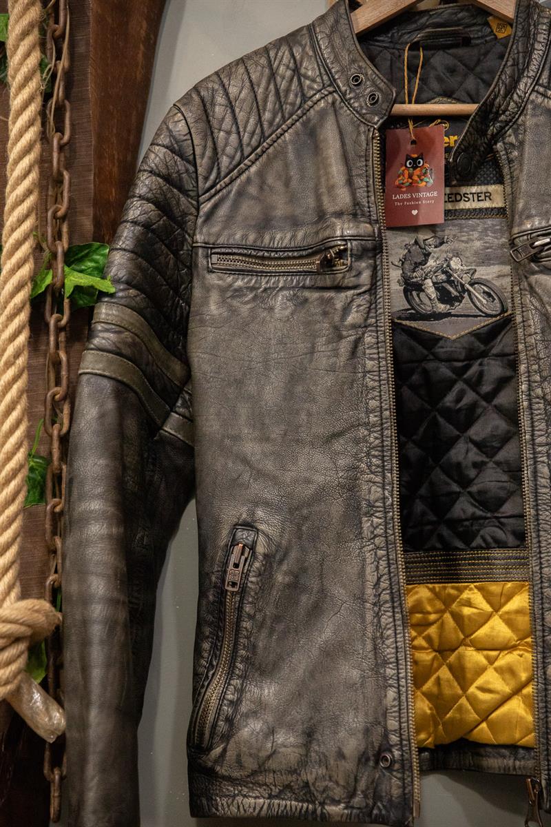 Superdry American Biker Deri Ceket