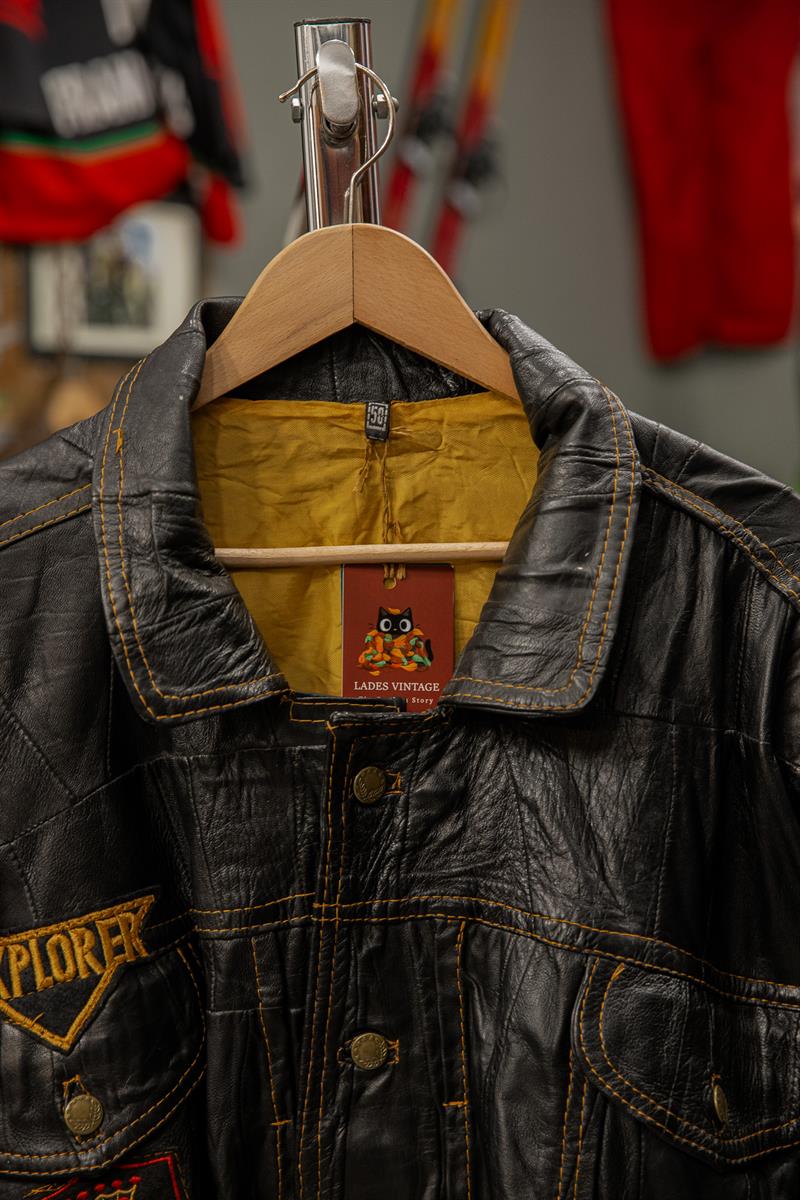 Tasarım Biker Model Unisex Deri Ceket