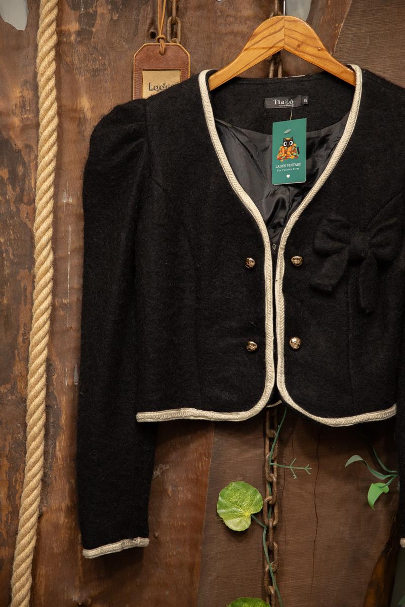 Tiago Tweed Crop Ceket