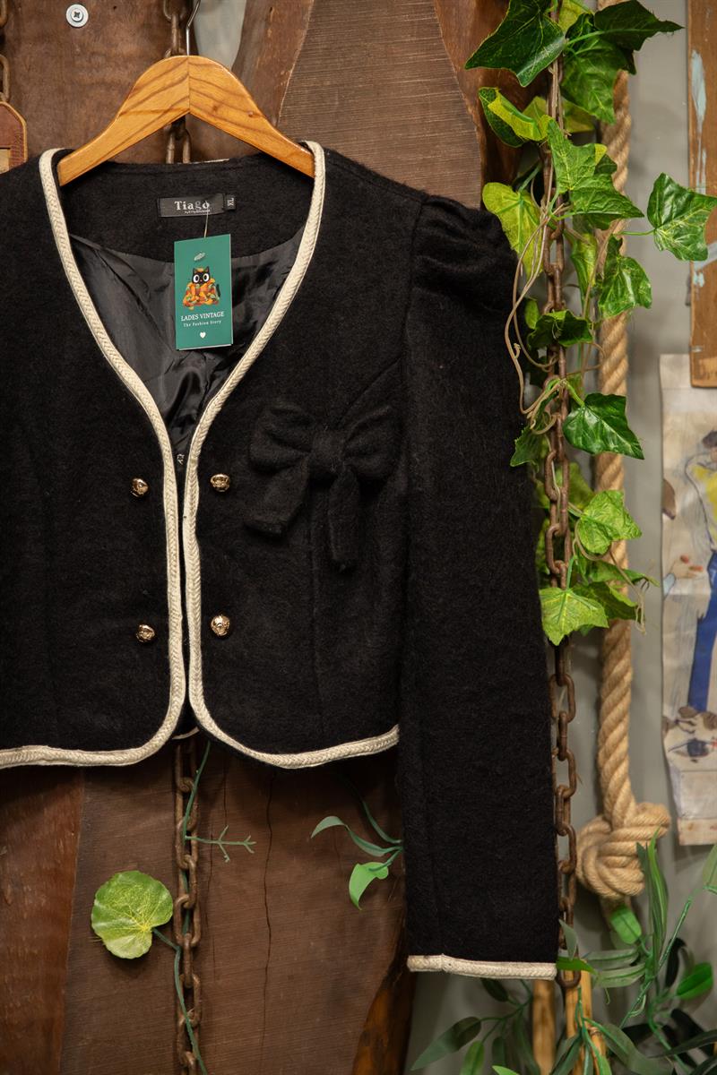 Tiago Tweed Crop Ceket