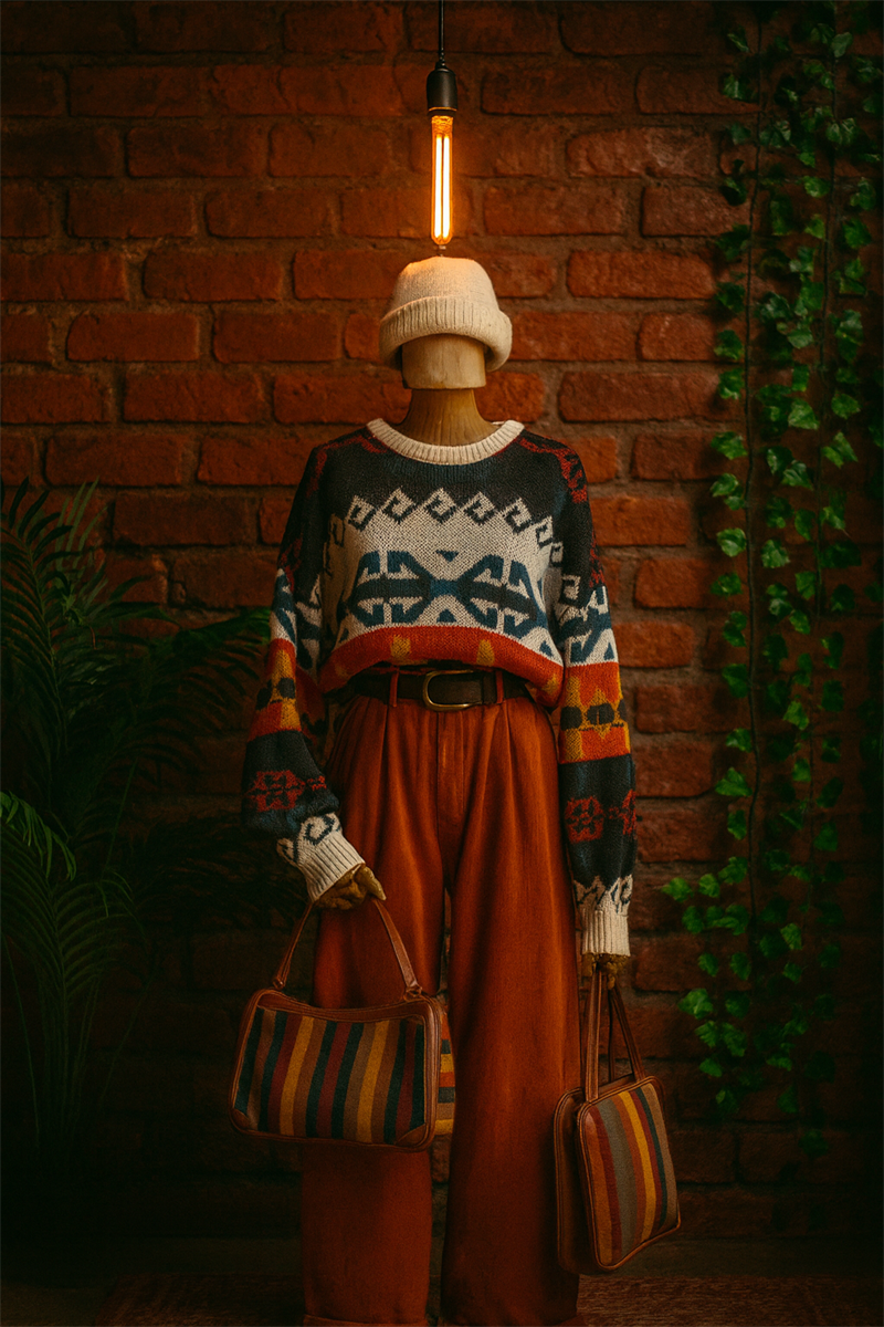 Tribal Energy Knit Salaş Kazak