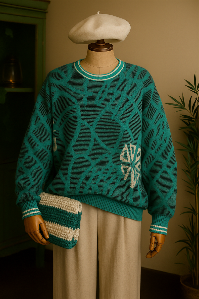 Turquoise Geo Kazak