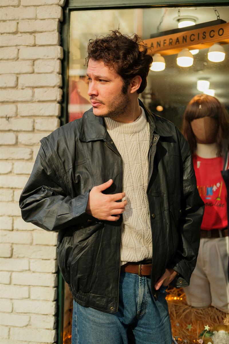 UNİSEX BOMBER DERİ CEKET