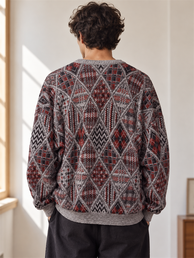 V Yaka Classic Argyle Kazak