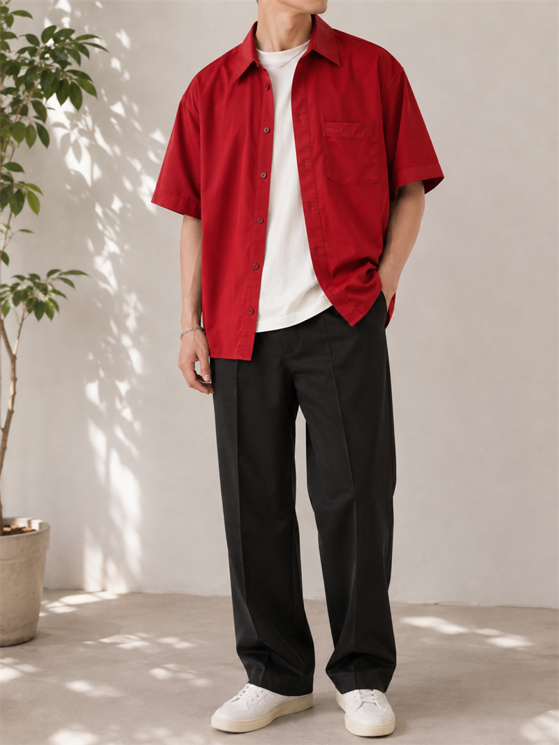 VERSACE Original Red Gömlek