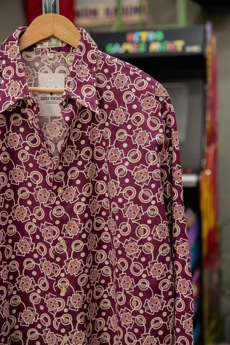 VIETNAM LOTUS 70s Unisex Gömlek