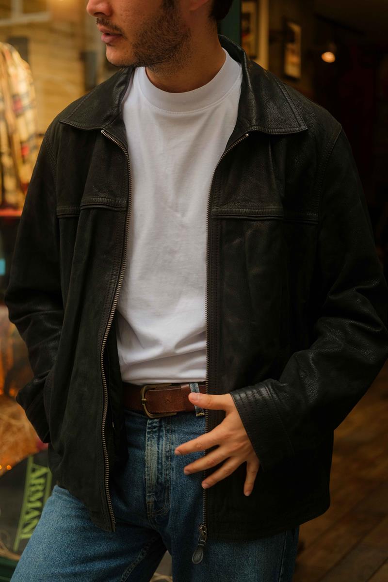 Vintage 90s Desa Alaska Deri Ceket