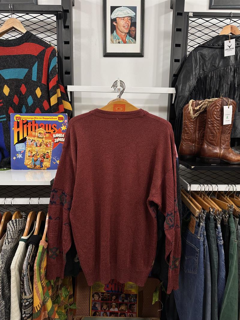 Vintage 90s Etnik Salaş Unisex Kazak