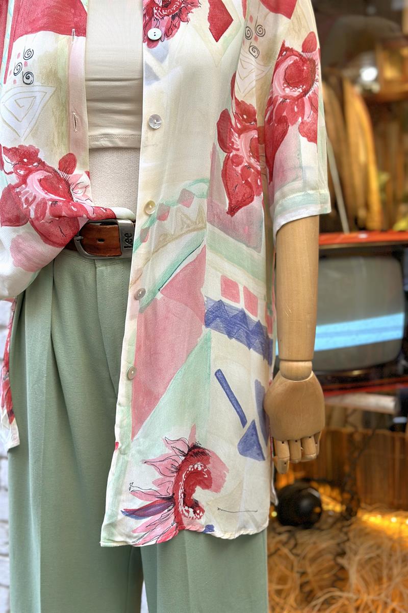 Vintage 90s Kadın Gömlek