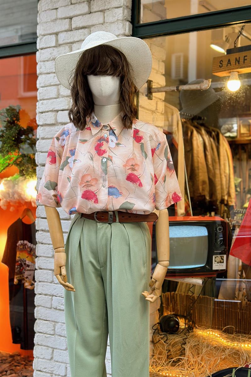 Vintage 90s Kadın Gömlek