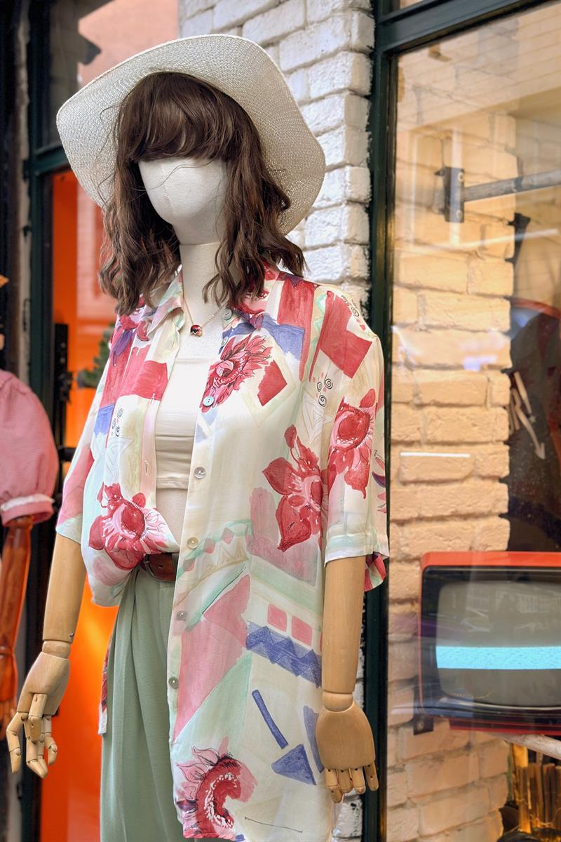 Vintage 90s Kadın Gömlek