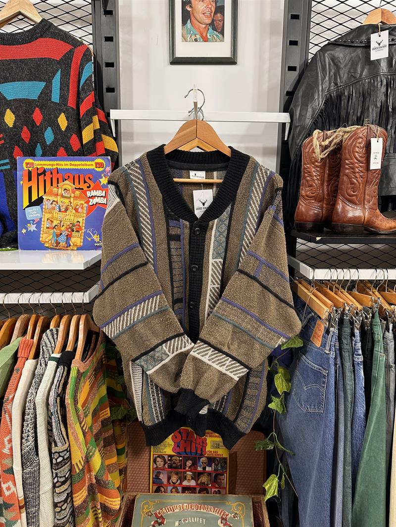 Vintage 90s Unisex Etnik Hırka