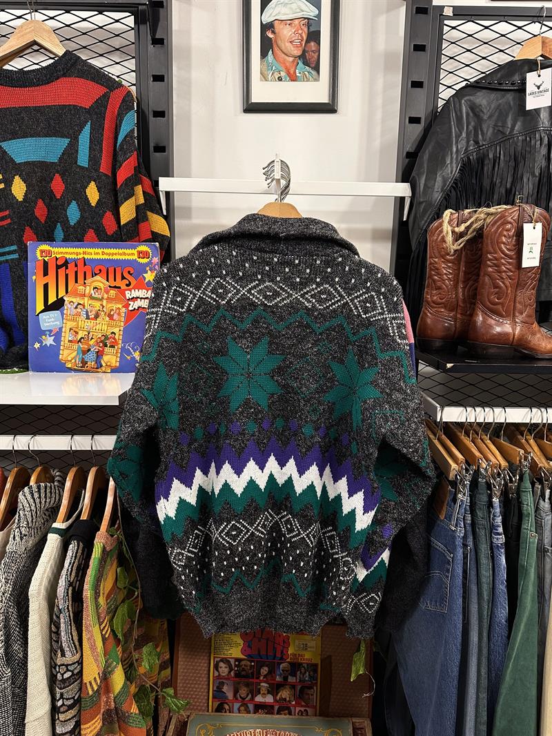 Vintage 90s Yün Unisex Boğazlı Kazak