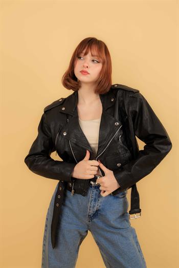 Vintage American Biker Leather Jacket