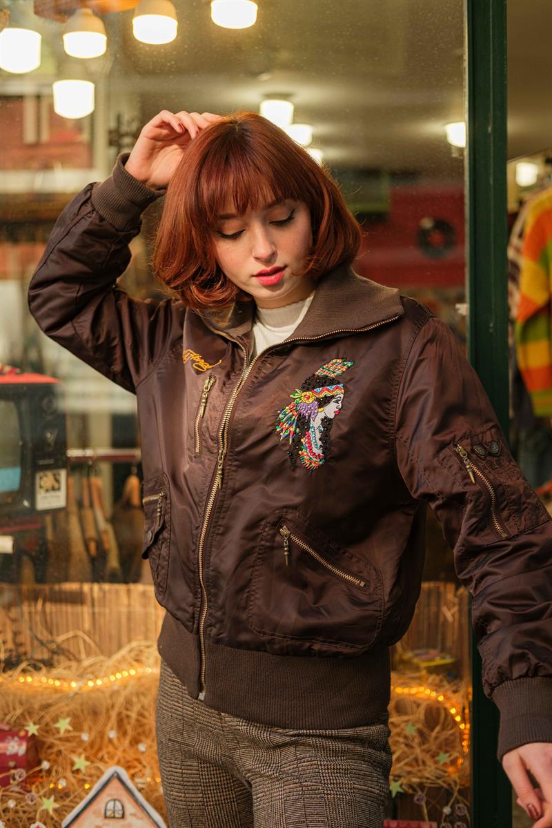 Vintage Ed Hardy Bomber Mont - Ceket