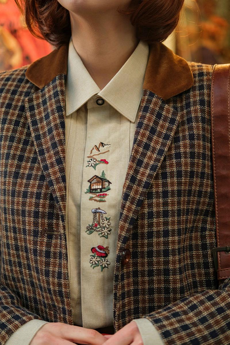 Vintage Ekose Kahve Wool Jacket