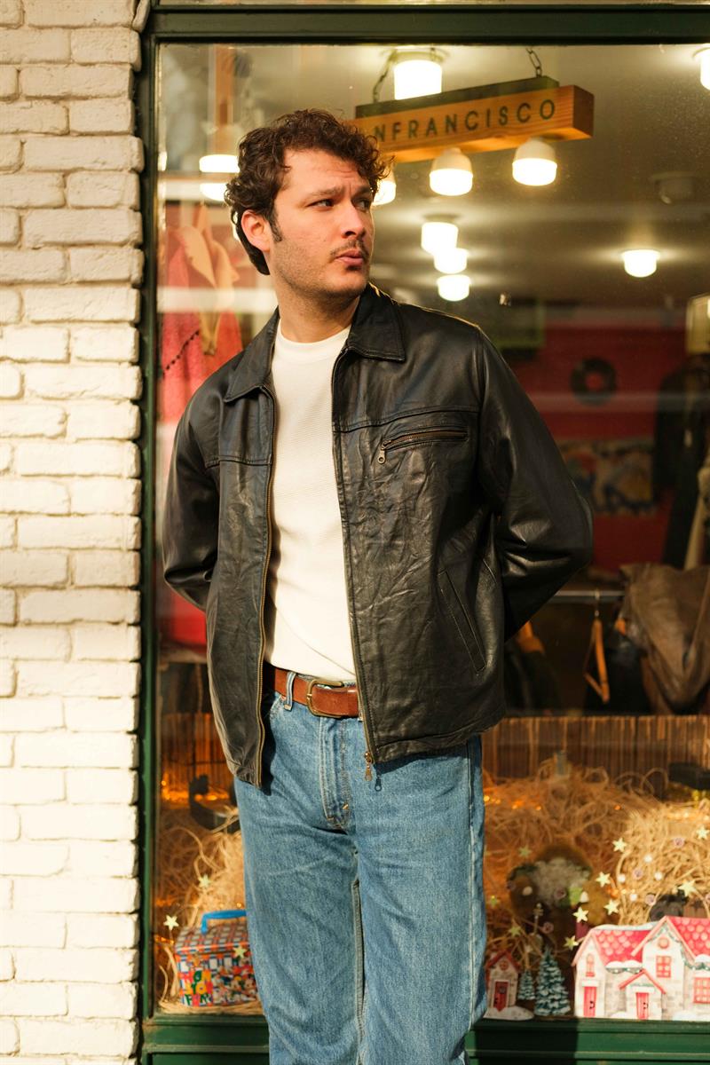Vintage Emilio Artins Biker Model Unisex Deri Ceket