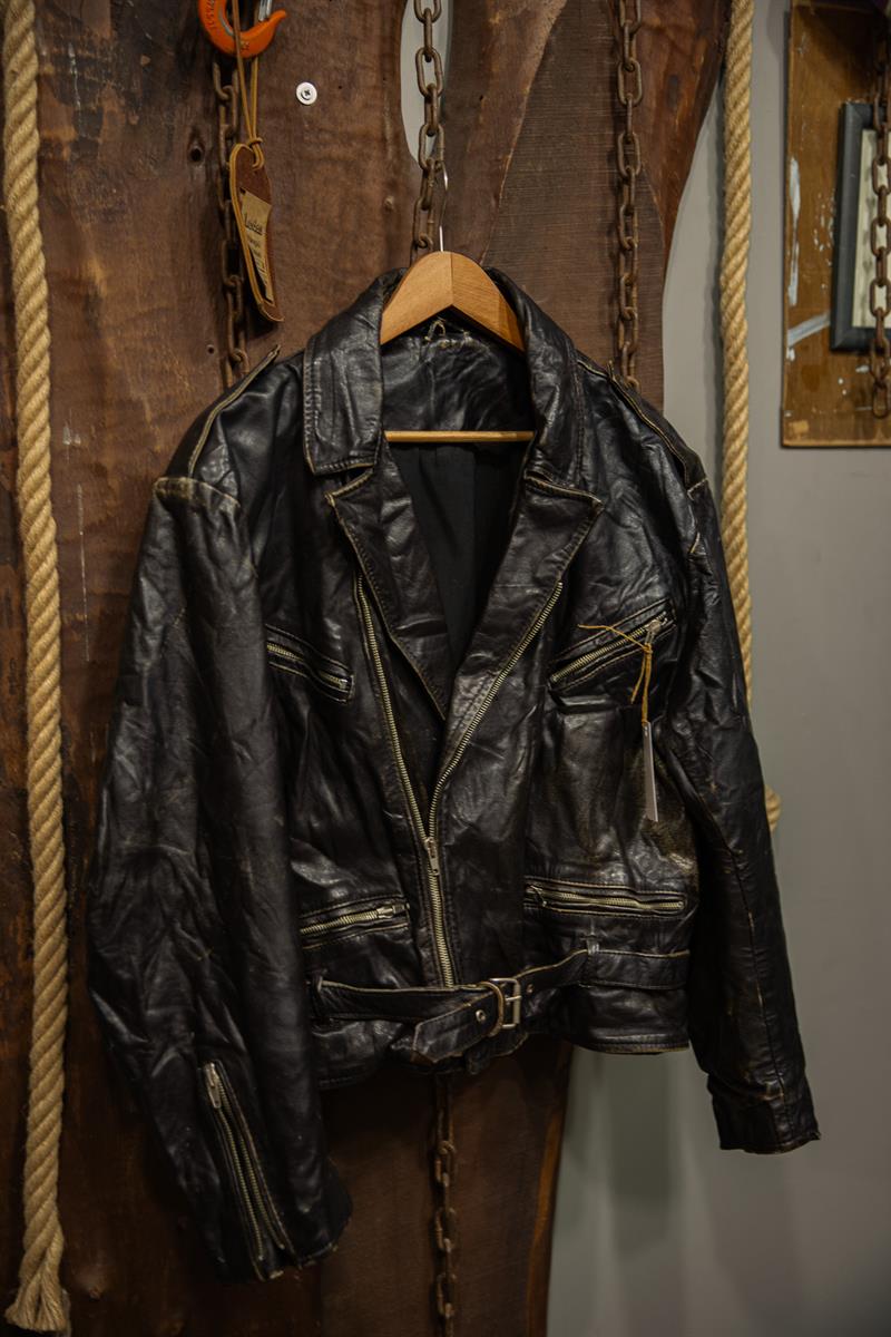 VİNTAGE ESKİTME BIKER CEKET