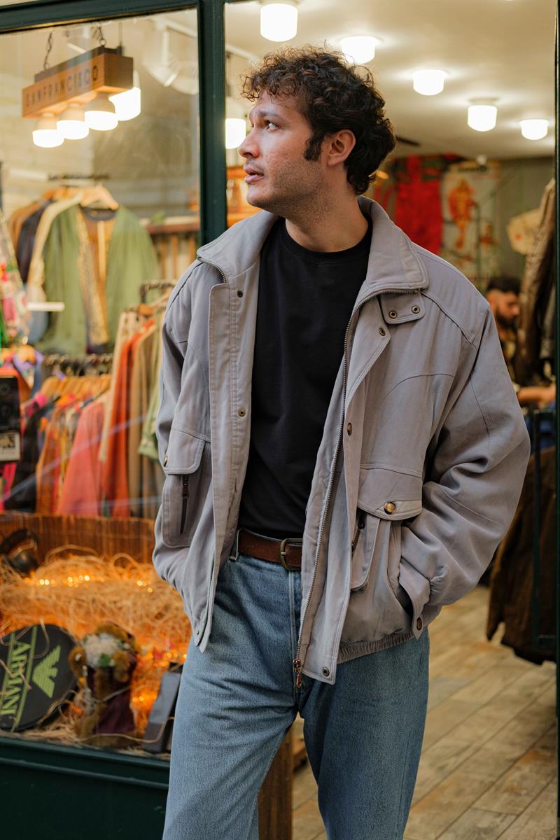 Vintage HAPPYTEX Bomber Unisex Mont