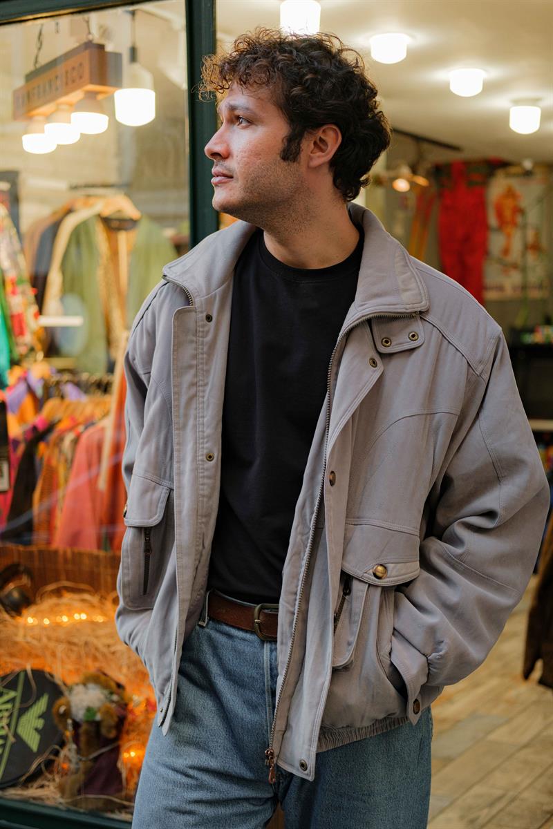 Vintage HAPPYTEX Bomber Unisex Mont