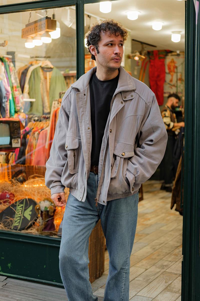 Vintage HAPPYTEX Bomber Unisex Mont