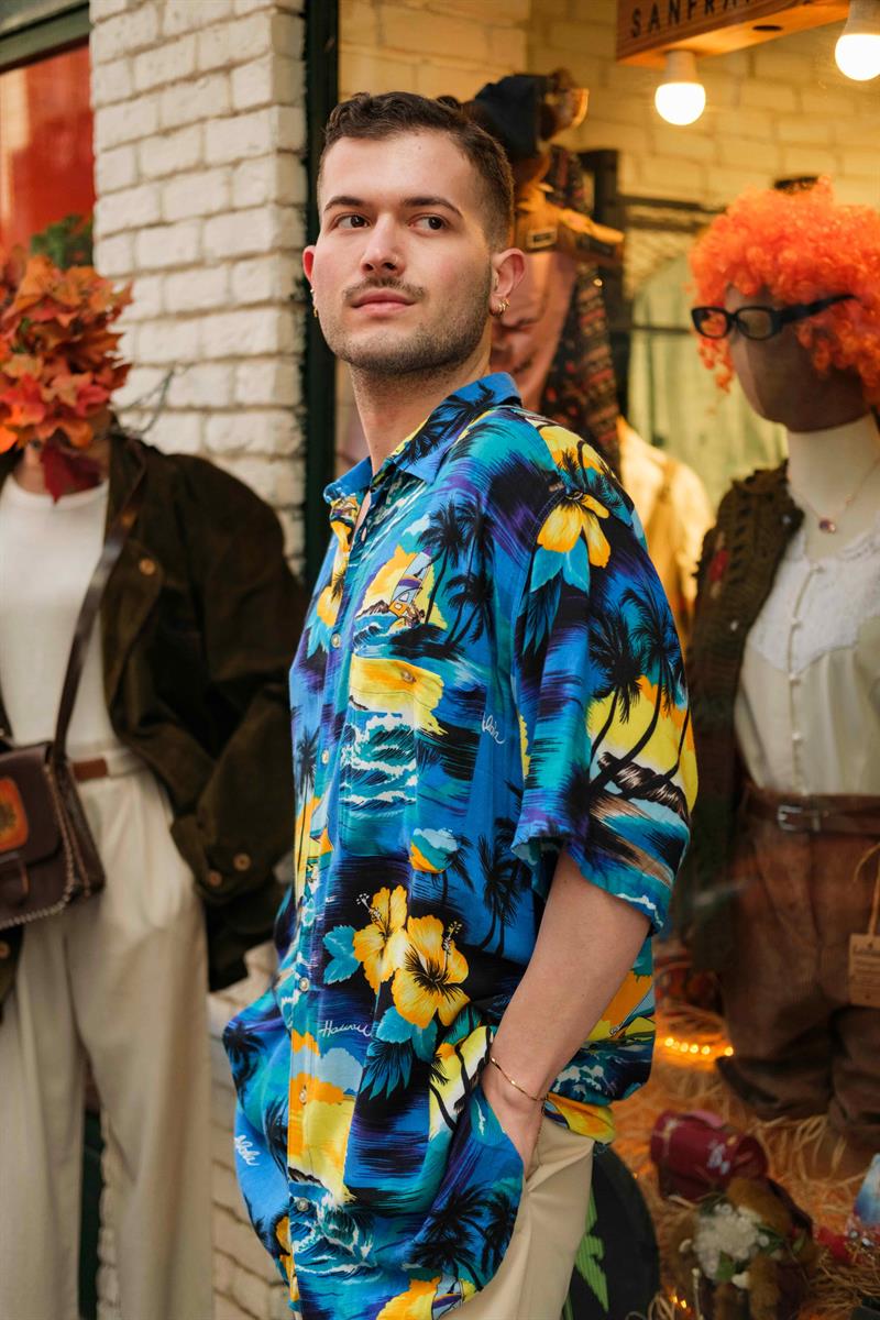 Vintage Hawaii Casual Unisex Gömlek