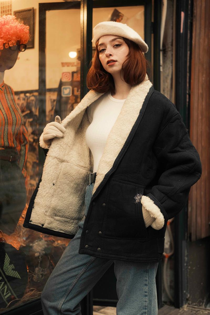 Vintage İtalian Collection Unisex Napa Deri Ceket