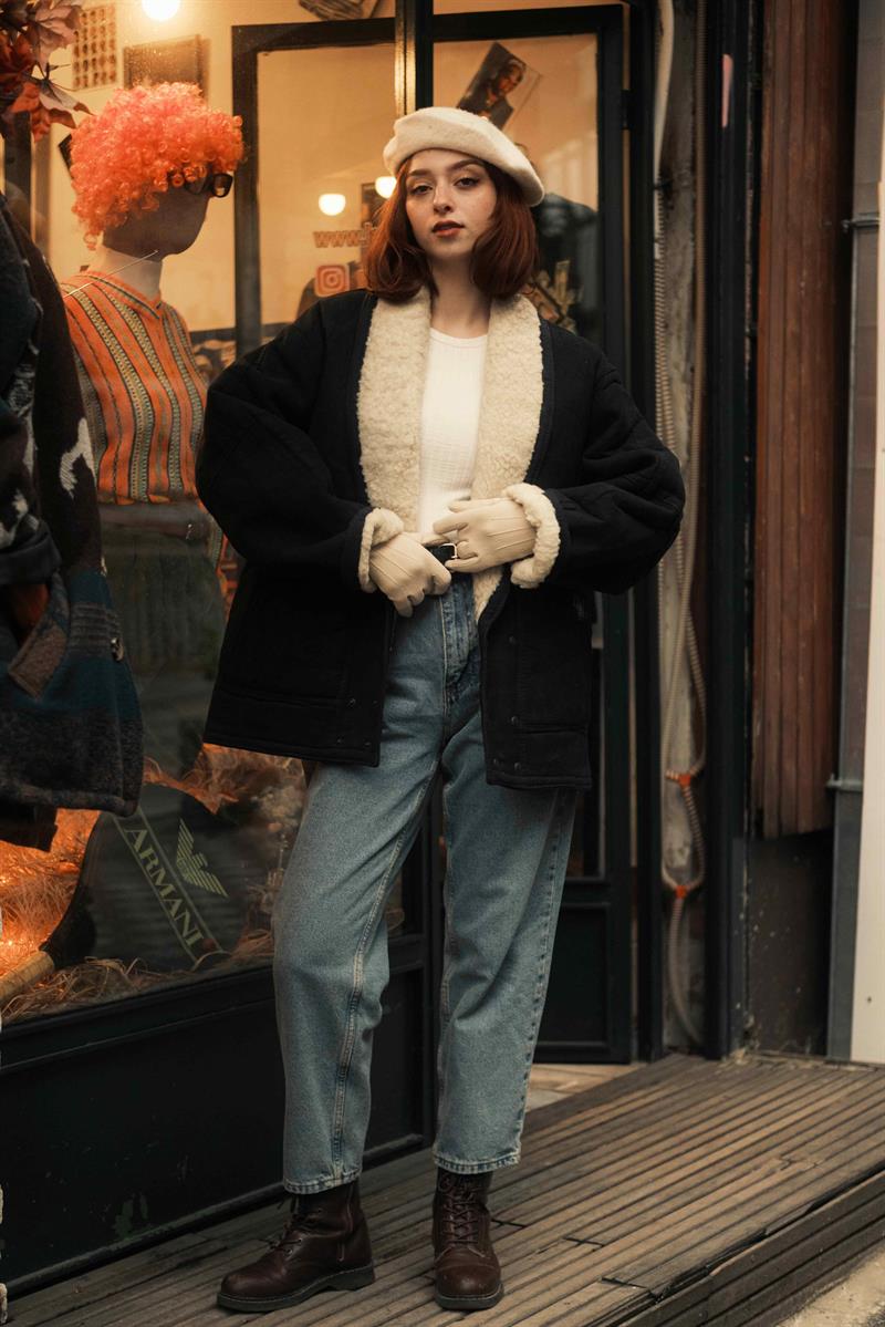 Vintage İtalian Collection Unisex Napa Deri Ceket