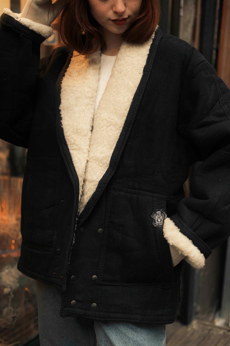 Vintage İtalian Collection Unisex Napa Deri Ceket