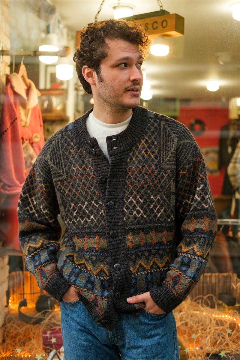 Vintage İtalian Gıannı Model Unisex Hırka/Ceket