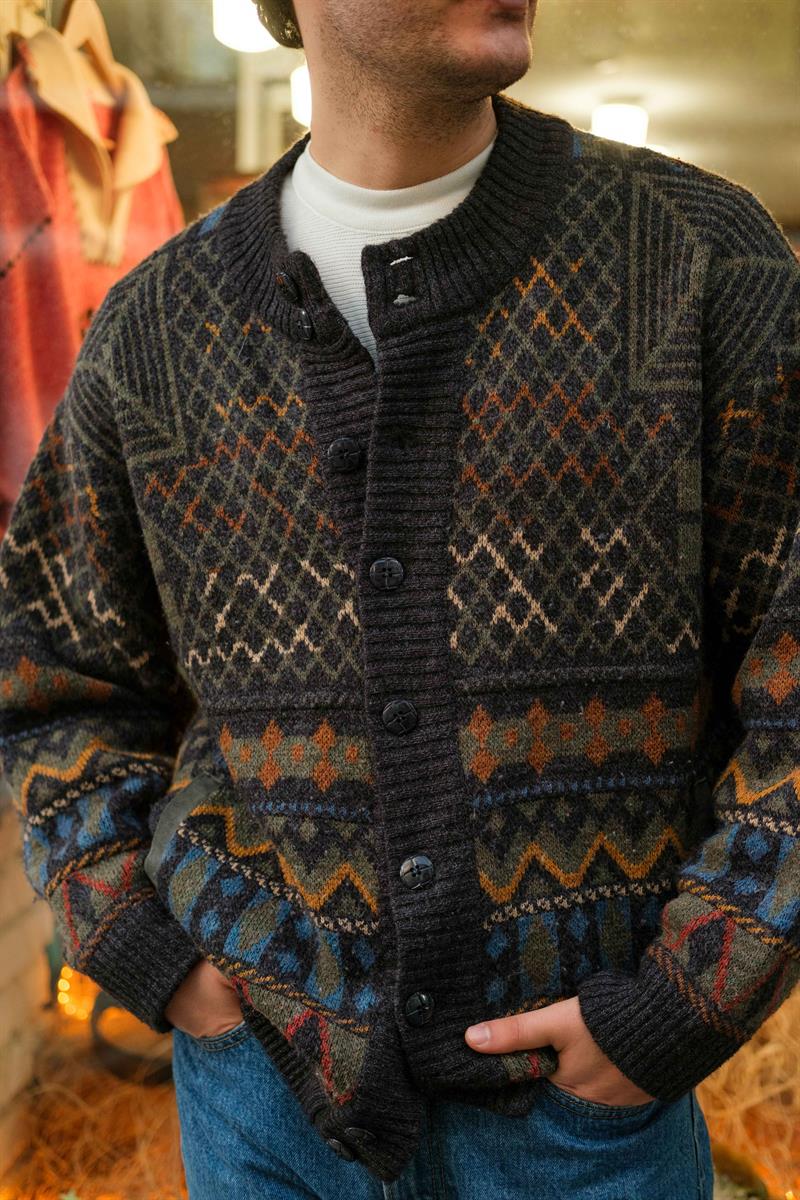 Vintage İtalian Gıannı Model Unisex Hırka/Ceket