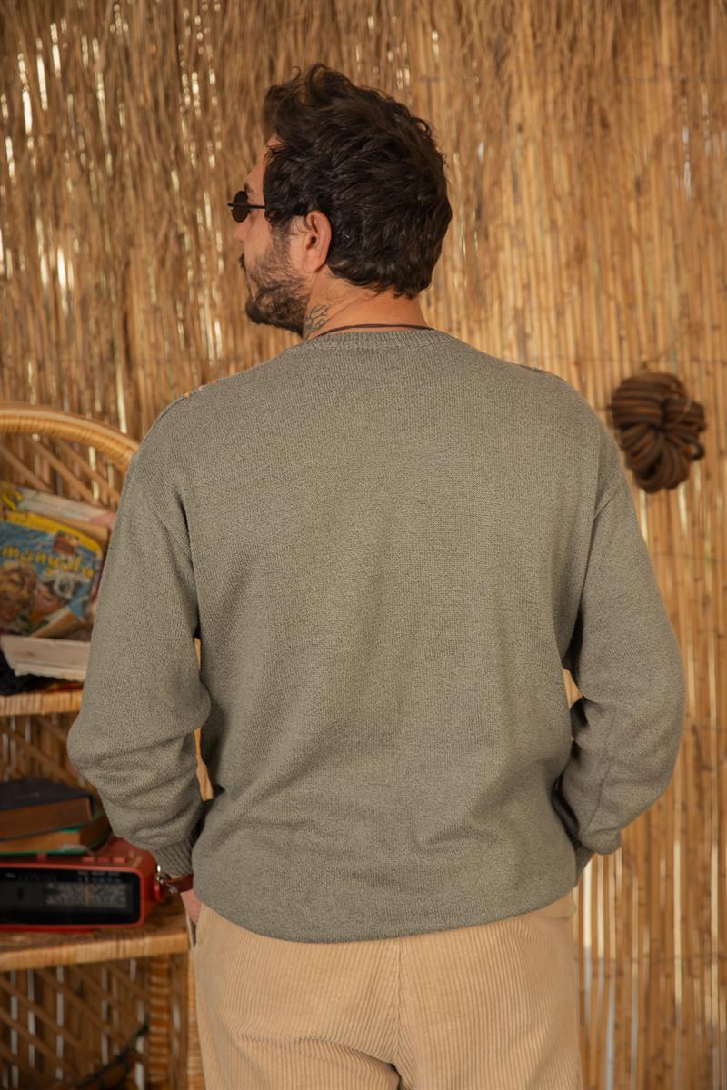 Vintage İTALİAN Unisex Salaş Kazak