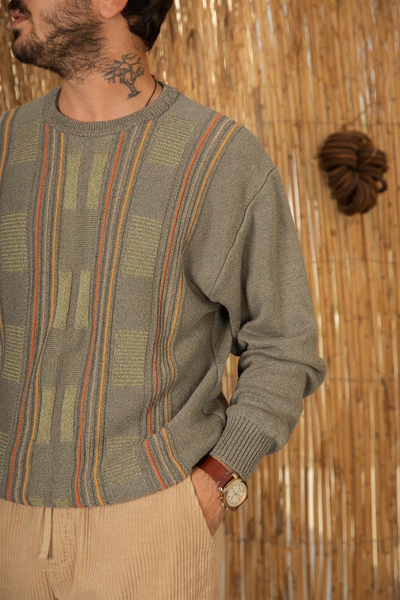 Vintage İTALİAN Unisex Salaş Kazak