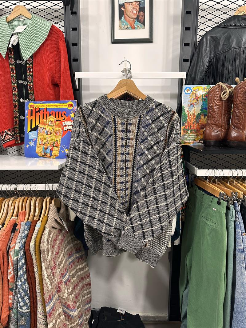 Vintage London Unisex Salaş Kazak