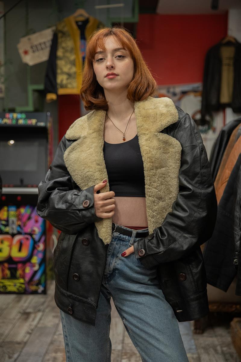 Vintage Napa Unisex Deri Ceket