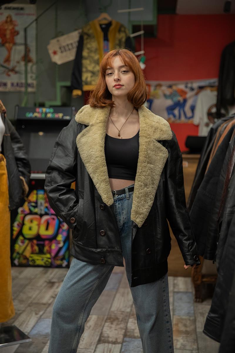 Vintage Napa Unisex Deri Ceket