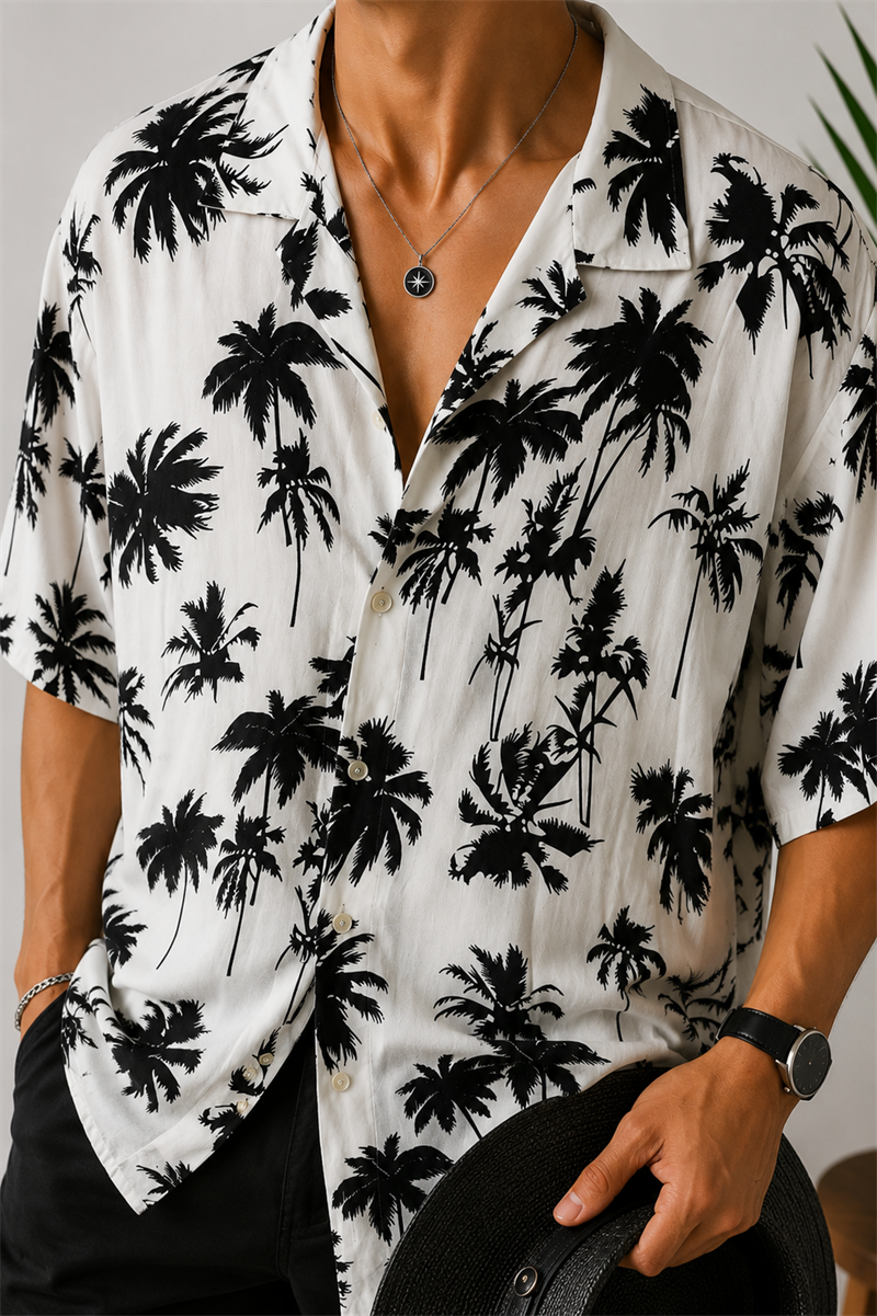 Vintage Noir Paradise Gömlek