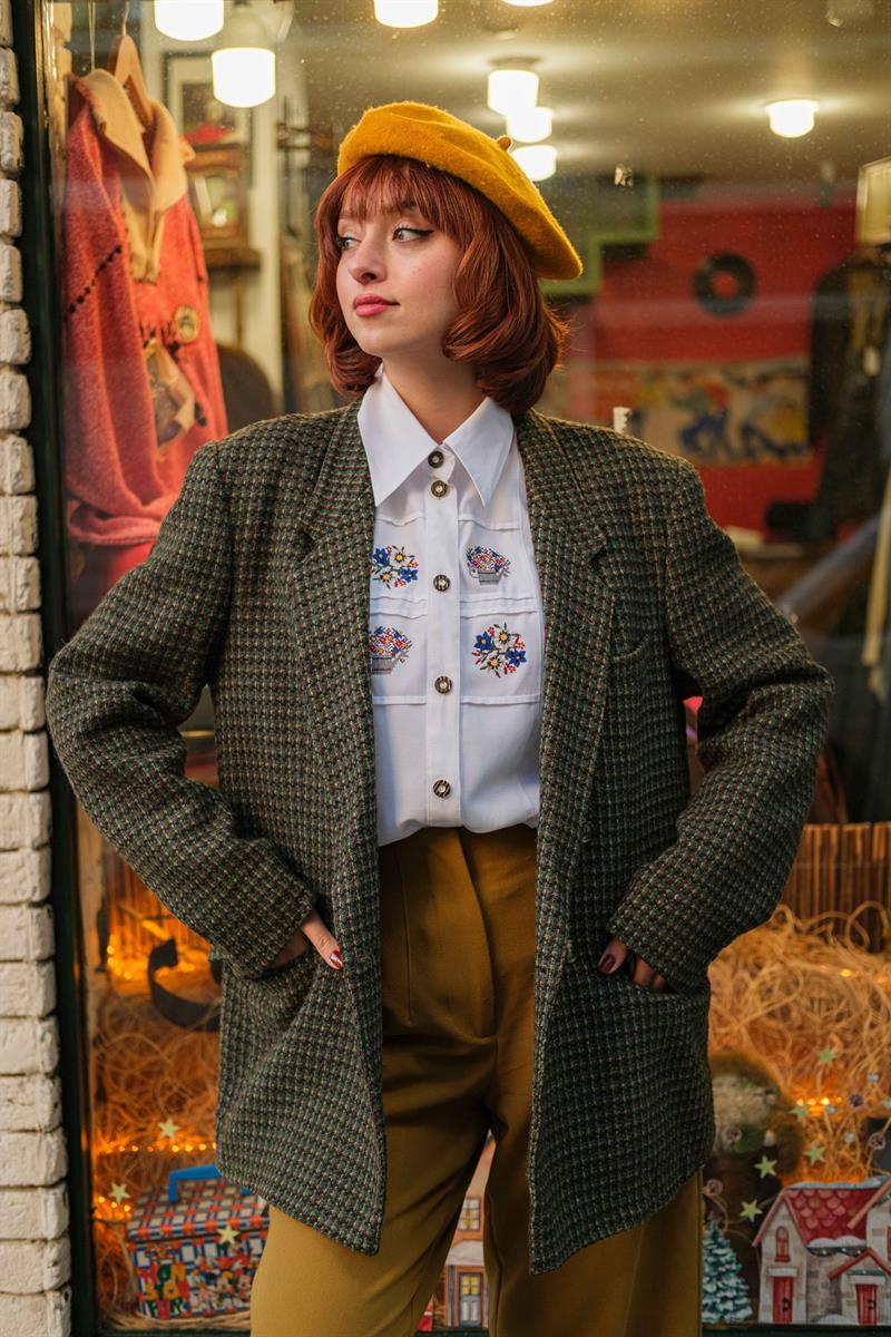 VİNTAGE RENKLİ BLAZER CEKET