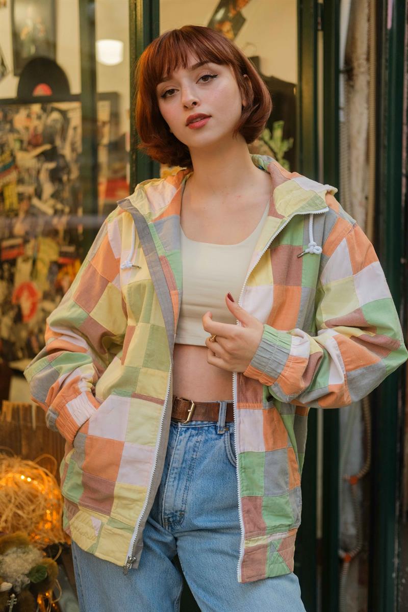 Vintage Renkli Unisex Ceket