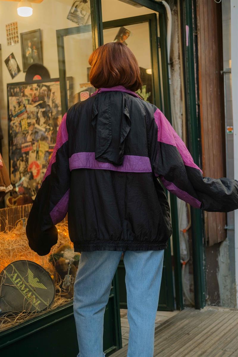 Vintage Renkli Unisex Mont