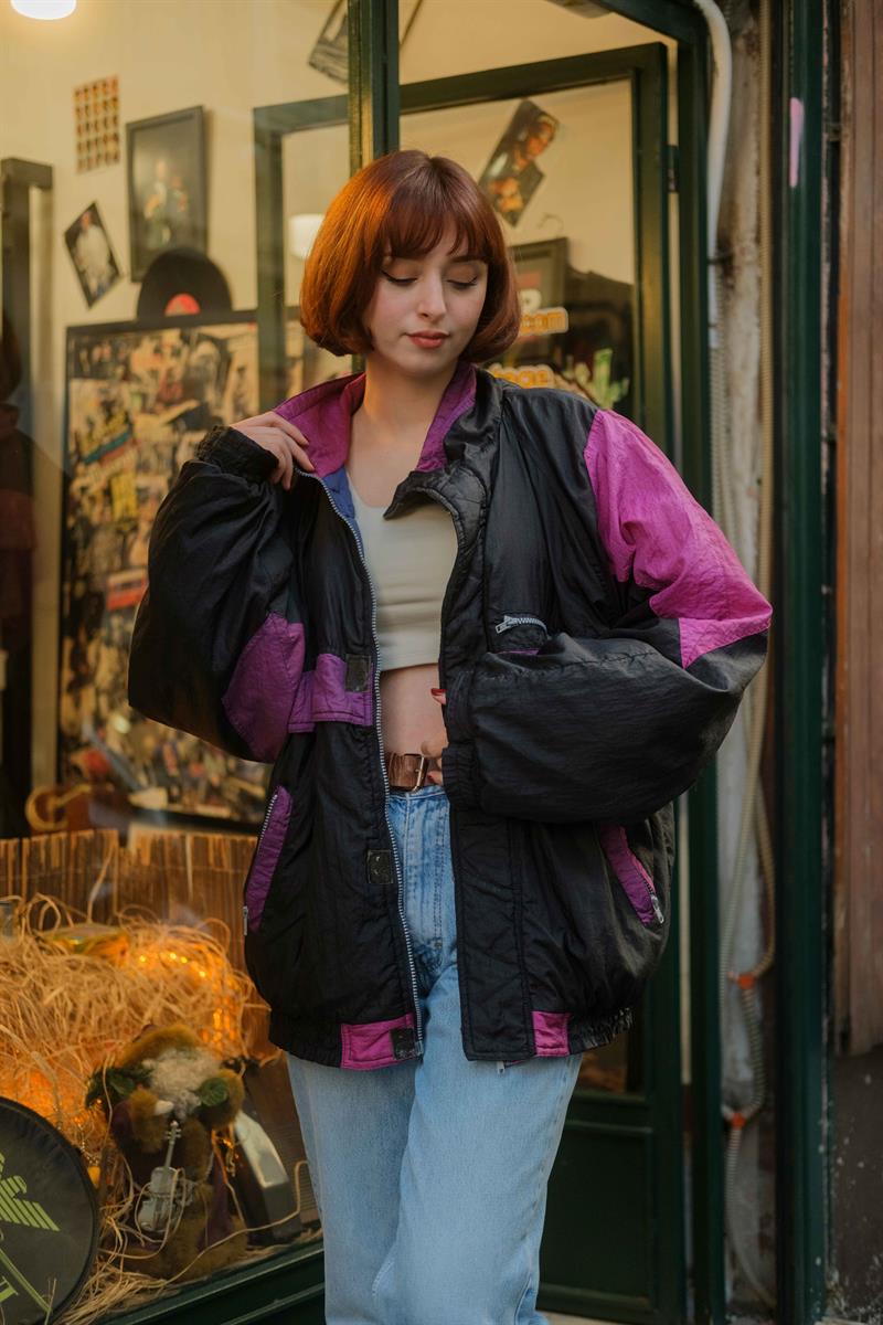 Vintage Renkli Unisex Mont