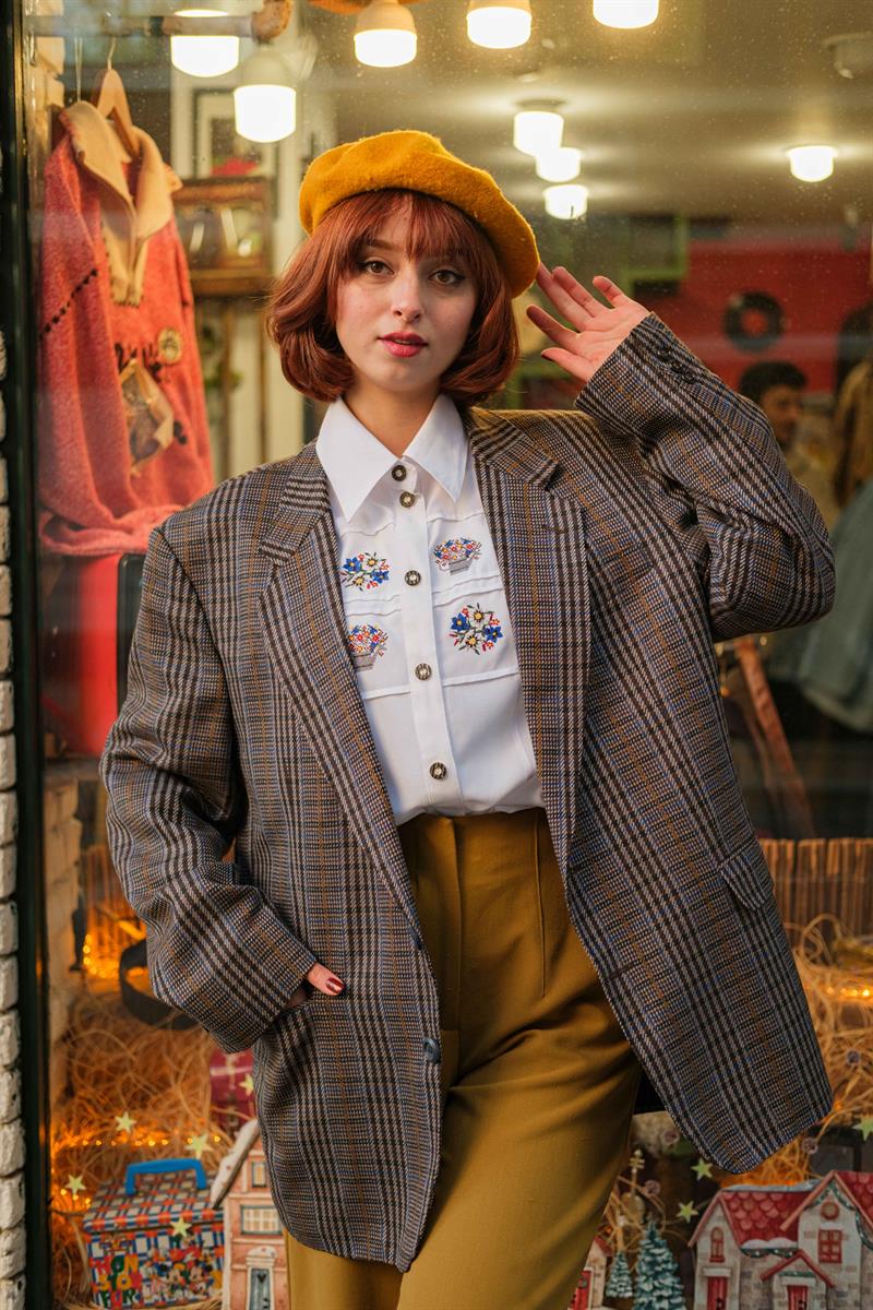 VİNTAGE SALAŞ BLAZER CEKET