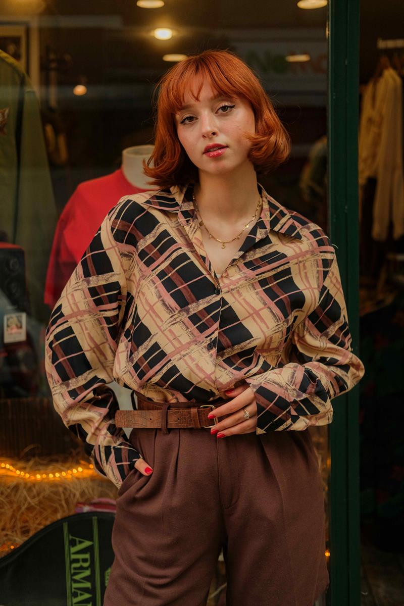 VİNTAGE SALAŞ KADIN GÖMLEK