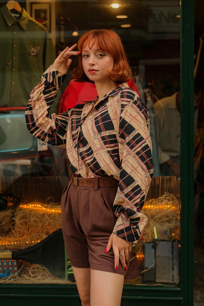 VİNTAGE SALAŞ KADIN GÖMLEK