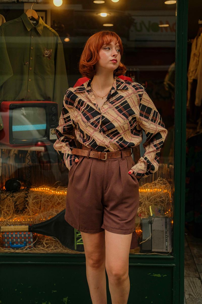 VİNTAGE SALAŞ KADIN GÖMLEK